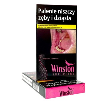 Papierosy Winston Black Pink Super Line (19,50)10*