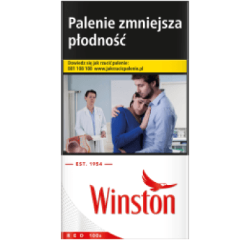 Papierosy Winston Red 100 (21,50) 10*