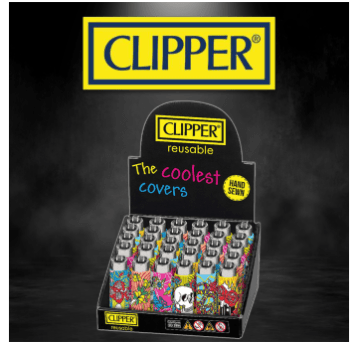 Zapalniczka CLIPPER pop cover Tacka - 30szt